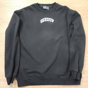 Geedup Crewneck Sweatshirt Mens XL Embroidered Strong-Arm Department Black